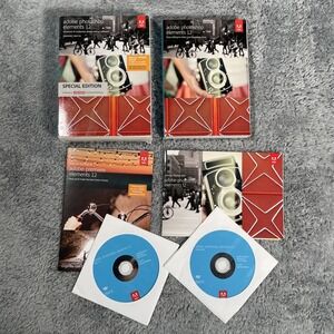 Windows/Mac Adobé Photoshop Elements 12 & Premiere Elements 12 in Box W/ SN